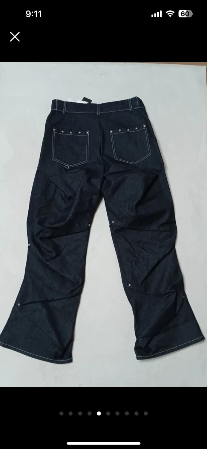 AAO viedit starry stud random tuck pants 상품이미지5