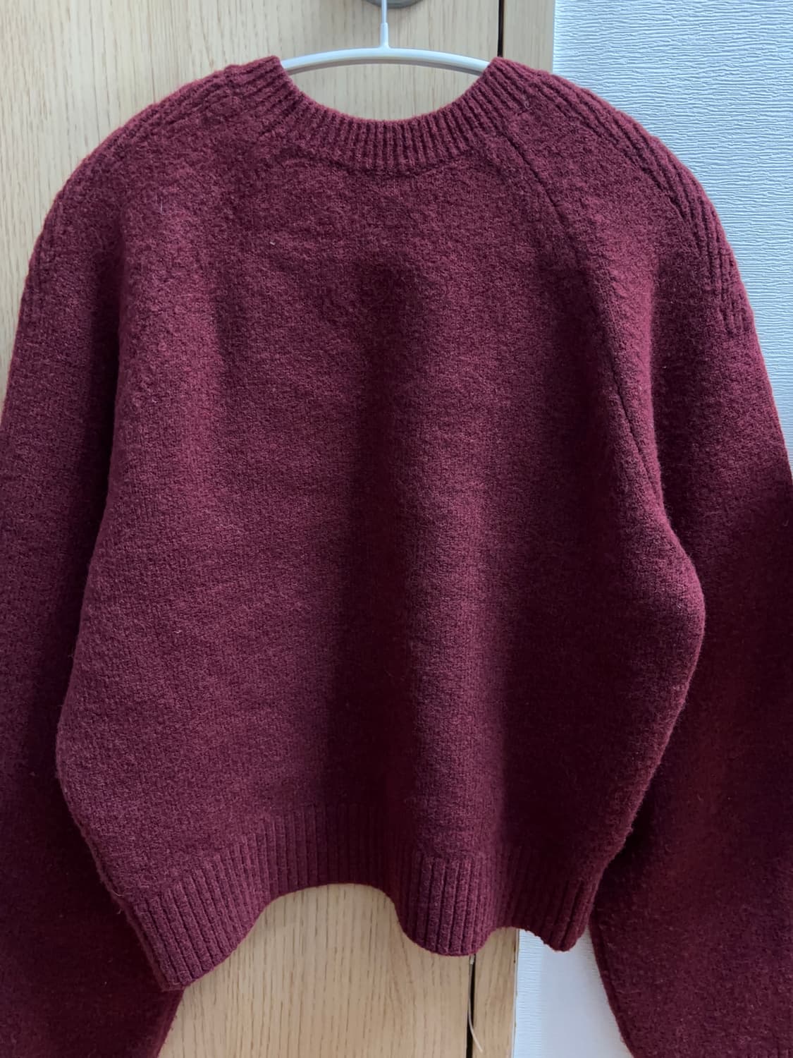 렉토 버건디 니트 s 상품이미지3