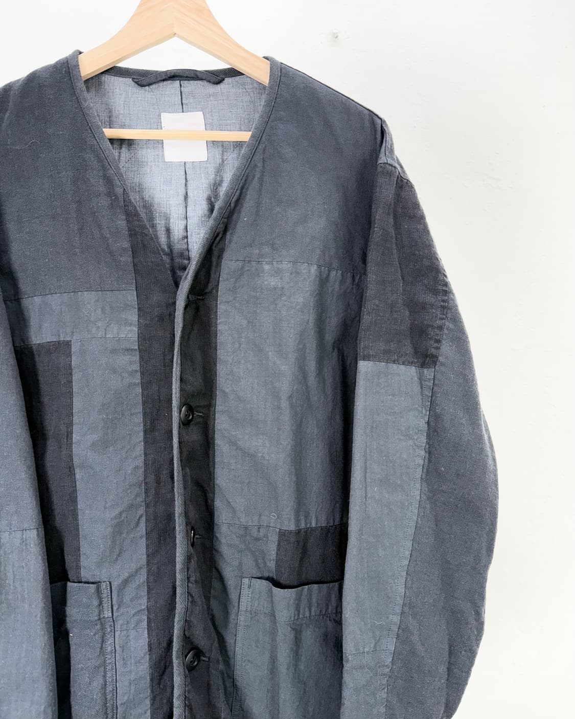 세이지 드 크레트 24ss 패치워크 논카라 코튼 자켓 상품이미지3