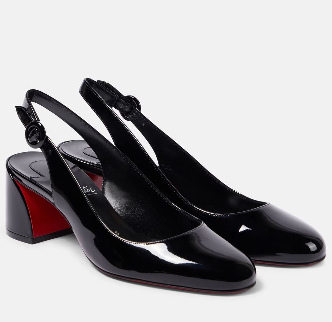 크리스찬 루부탱 So Jane 55 페이턴트 레더 슬링백 펌프스 상품이미지1