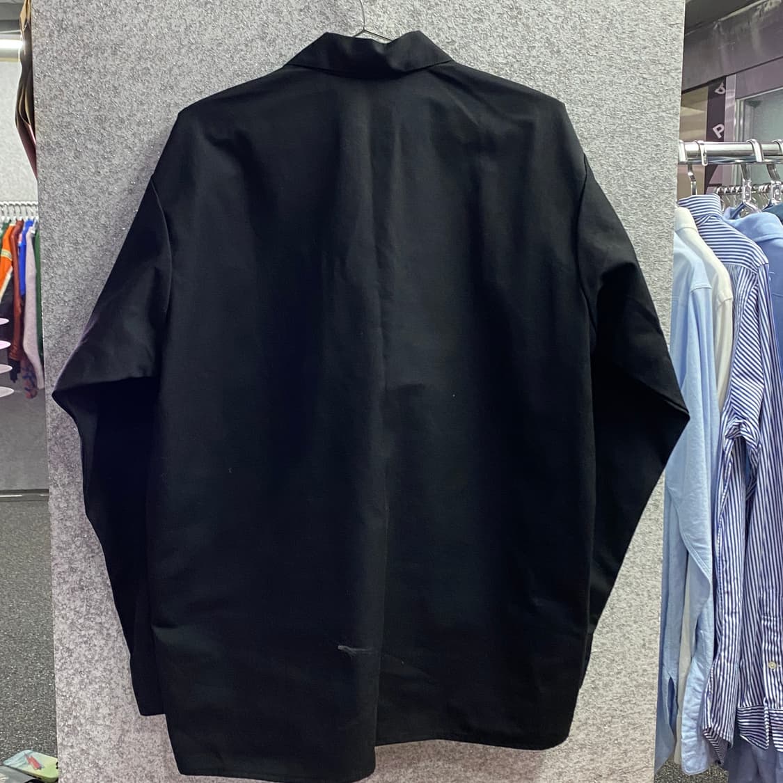 벤데이비스 포켓 블랙 반집업 워크 셔츠B3123 상품이미지3