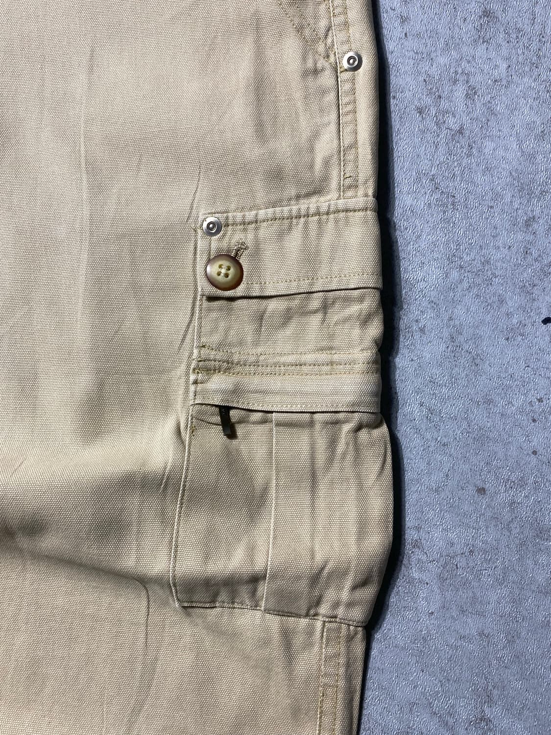 [29-30] Catch On 캐치온 재팬메이드 베이지 카고 와이드팬츠 상품이미지4