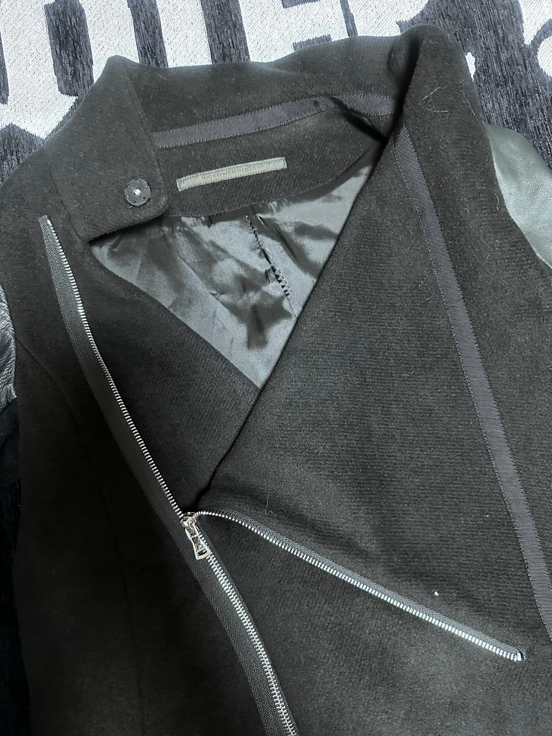 릭오웬스 릴리즈 울레더 코트 샘플 희귀 매물 상품이미지5