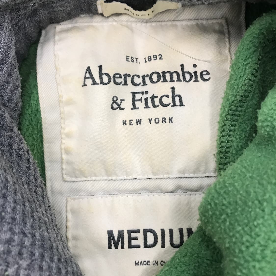 아베크롬비 빈티지 Y2K 그린 후드 [M] 상품이미지5