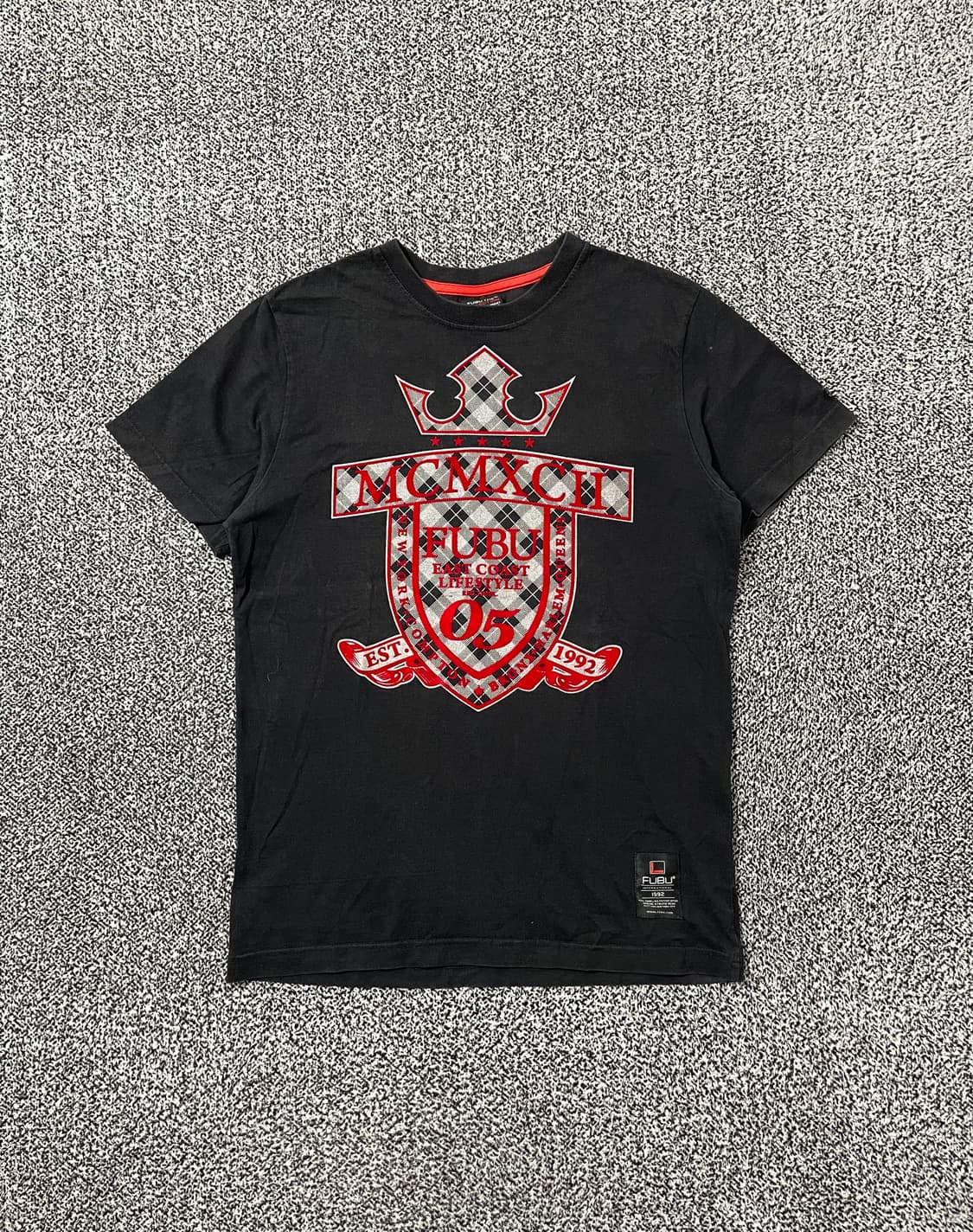 빈티지9. FUBU 후부 로고 프린트 반팔 티셔츠 반소매 상품이미지1