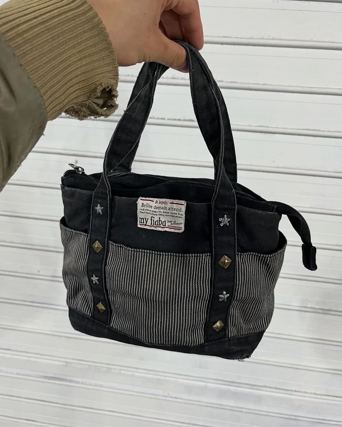 vtg stud tote bag 상품이미지1