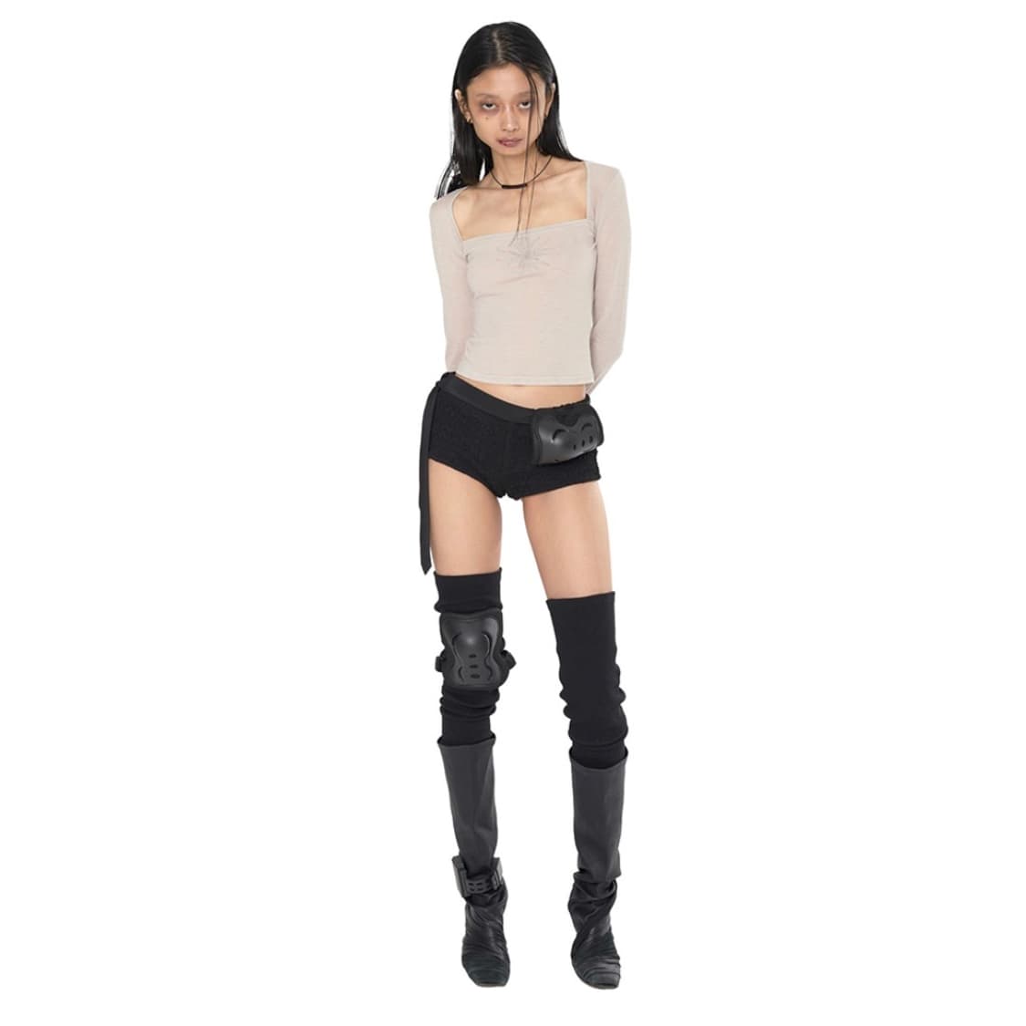 Bonnae본네 HOTFIX FINGER HOLE TOP SKIN 상품이미지2