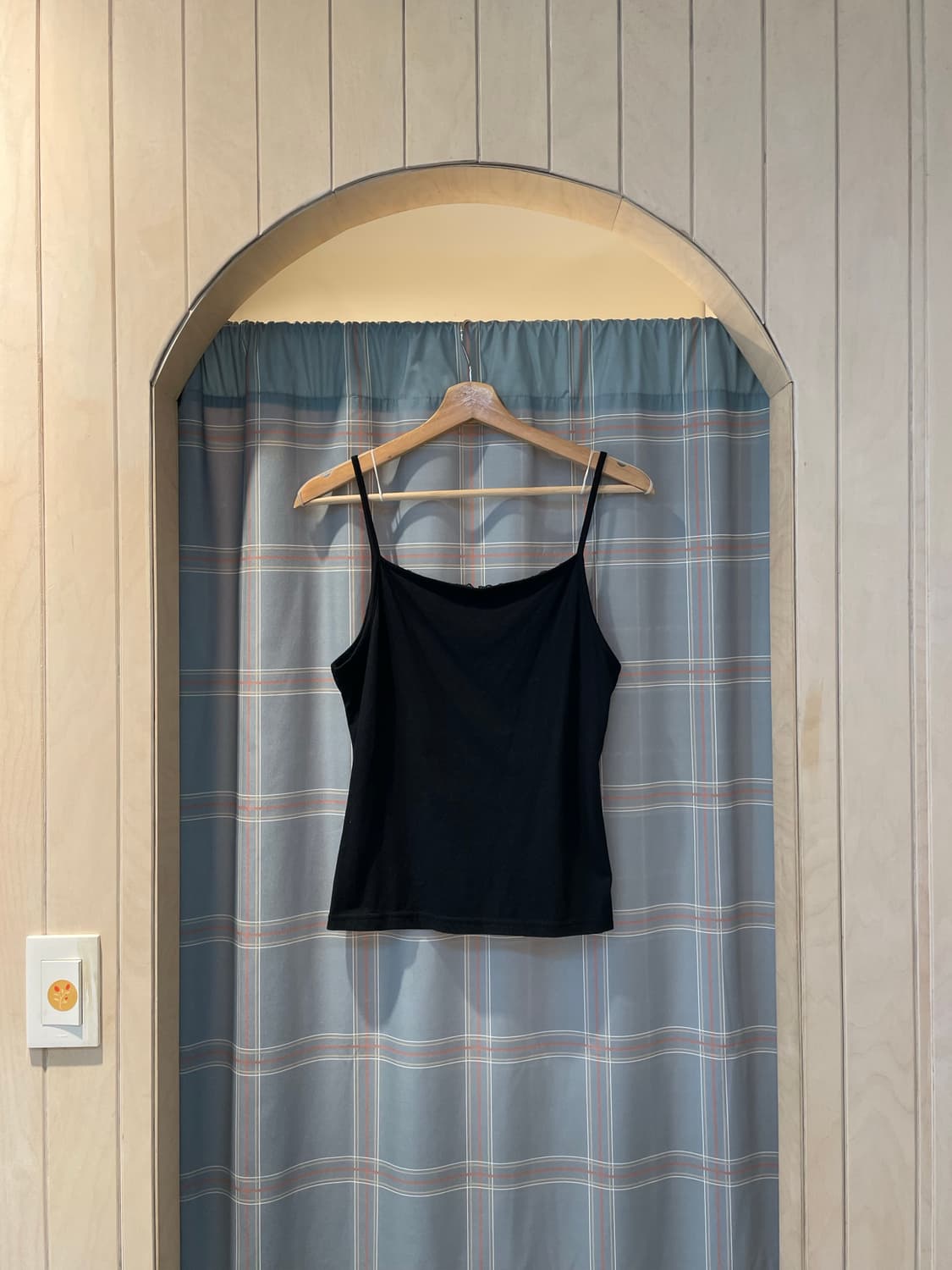 일본빈티지 블랙 레이스나시 상품이미지4