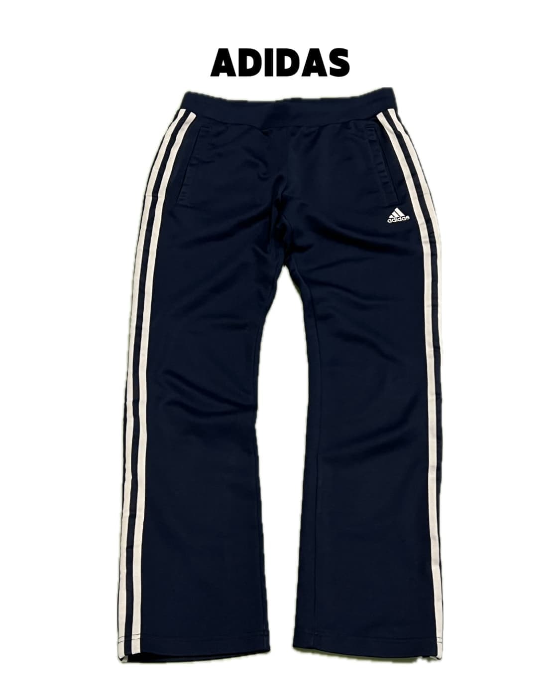 (90) 아디다스 우먼스 삼선 트랙 팬츠 네이비 상품이미지1