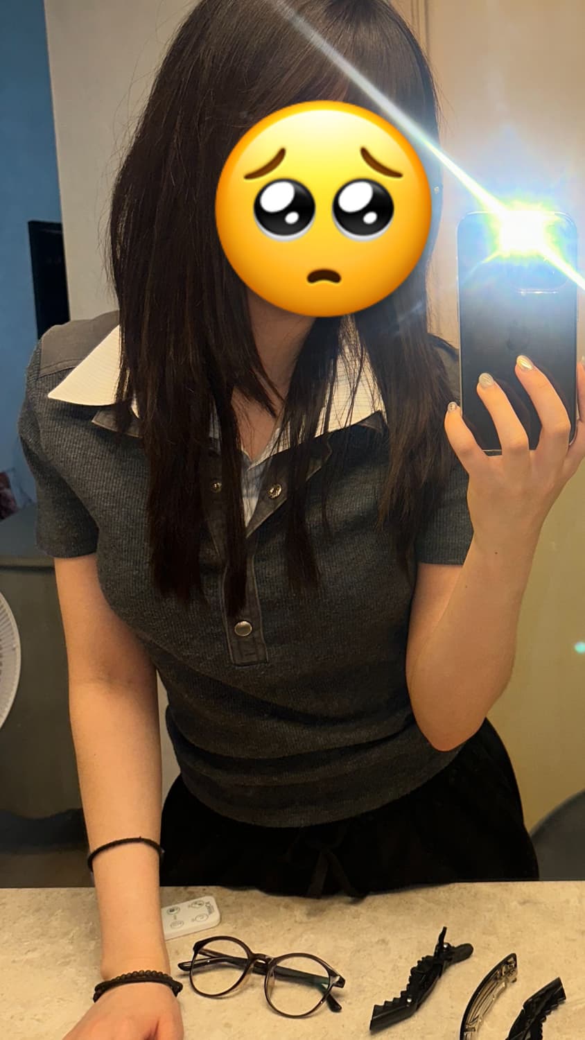 긱시크 빈티지 반팔 카라티 상품이미지1