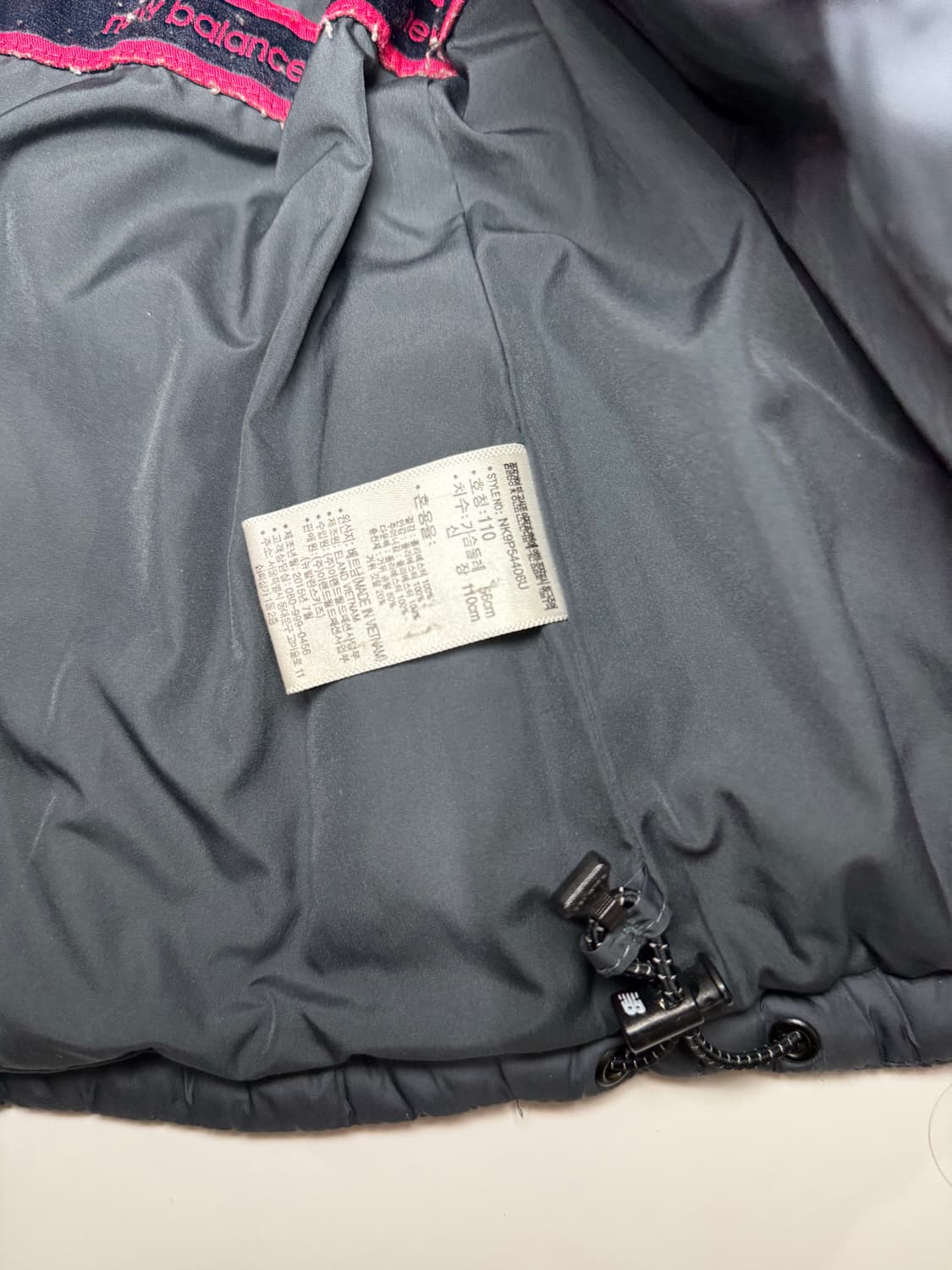 뉴발란스 여성 패딩 점퍼 후드 그레이 ( kid) 상품이미지3