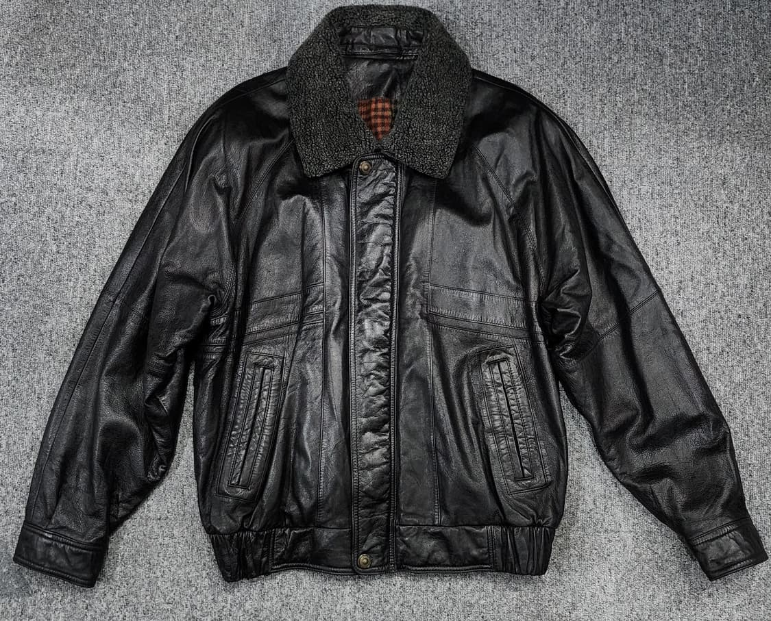 빈티지 양가죽 램스킨 집업 봄버 가죽자켓 레더자켓 105 상품이미지2