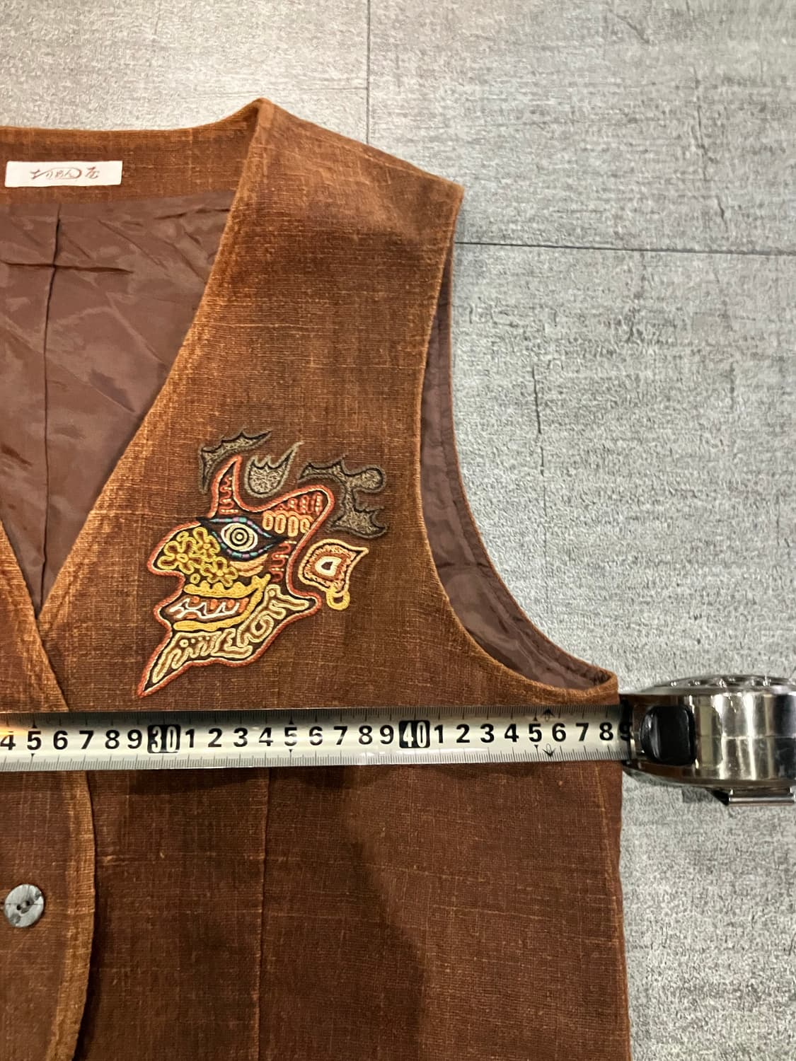 일본빈티지 핀터깔y2k 긱시크 보헤미안 골덴베스트조끼 상품이미지2