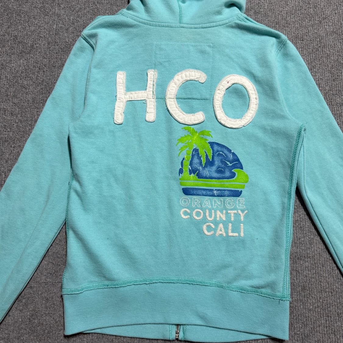 딱붙핏 홀리스터 하늘색 후드집업 s 상품이미지3