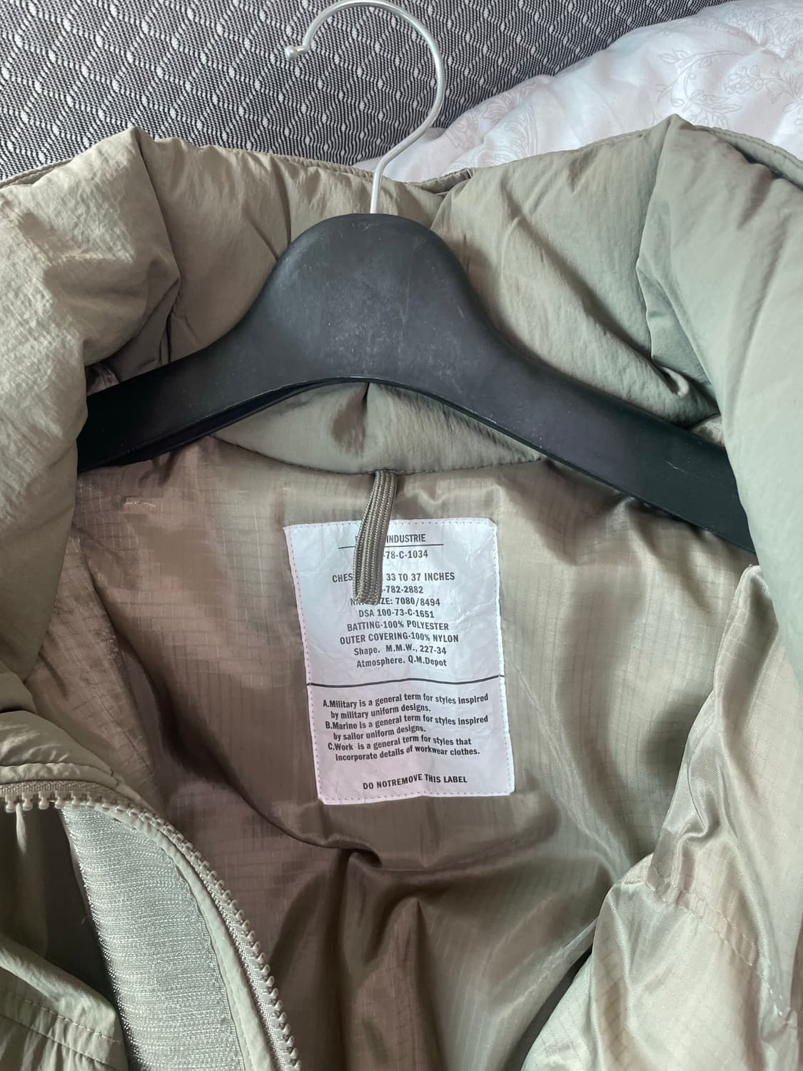 Mmw 빅실루엣 몬스터파카 올리브색상 m 상품이미지3