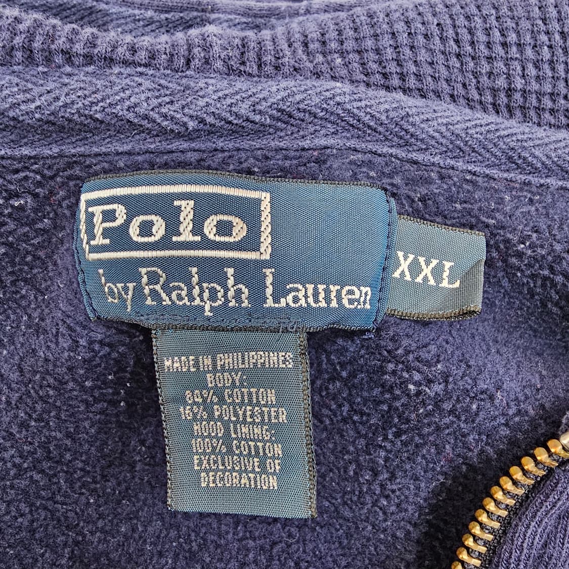 폴로 랄프로렌 써멀 후드집업 기모 네이비 상품이미지8