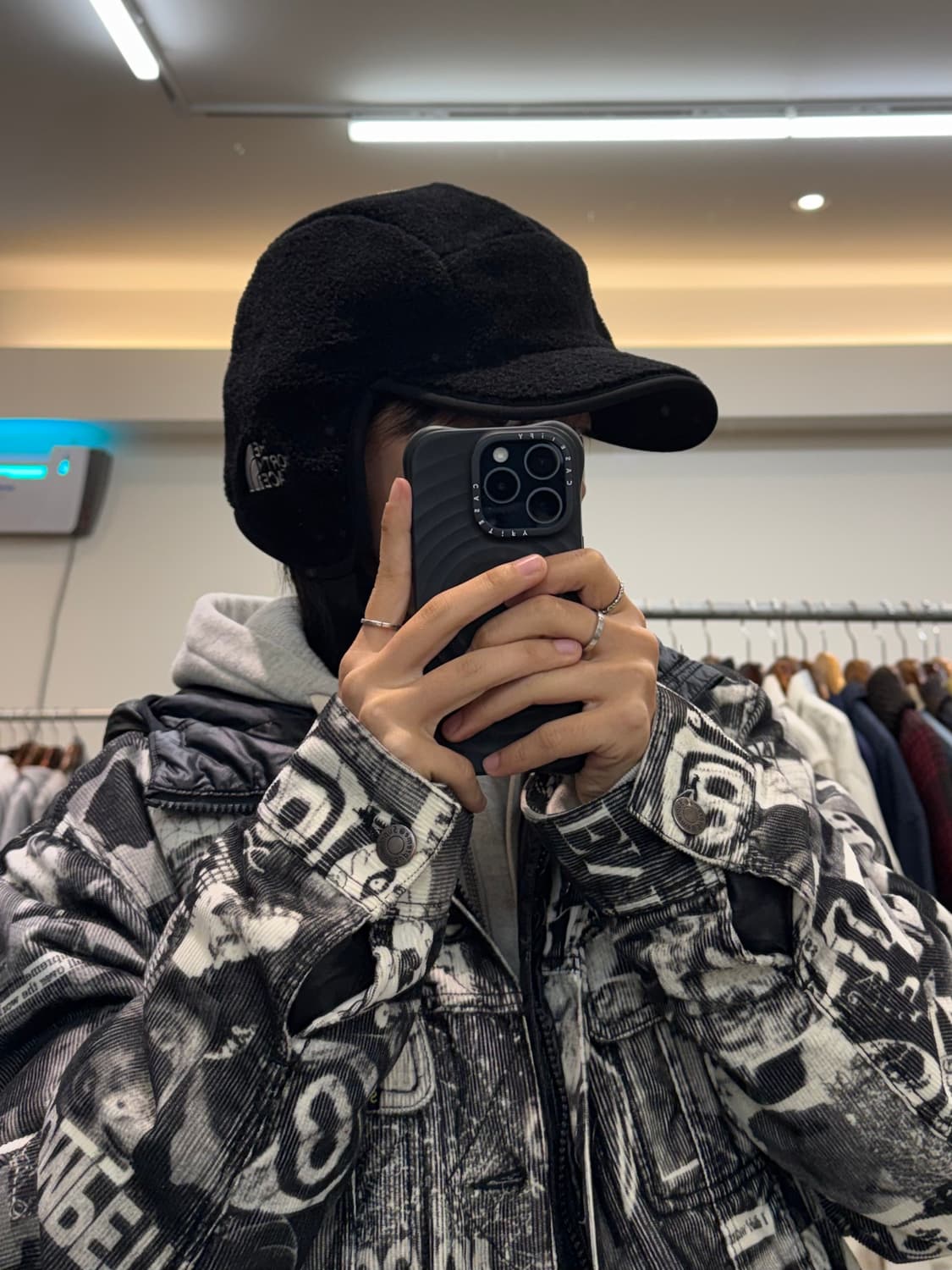 노스페이스 화이트라벨 퍼피 플리스 이어머프 캡 상품이미지2