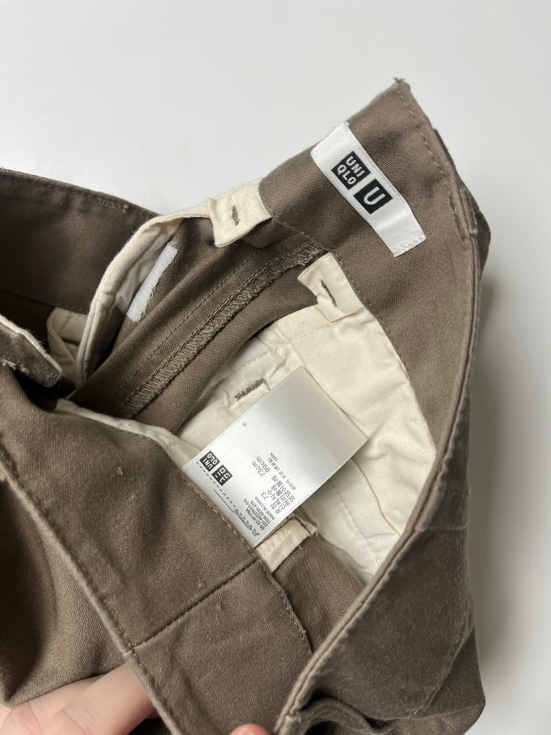 유니클로 U 팬츠 여성 카멜, 브라운베이지 상품이미지6