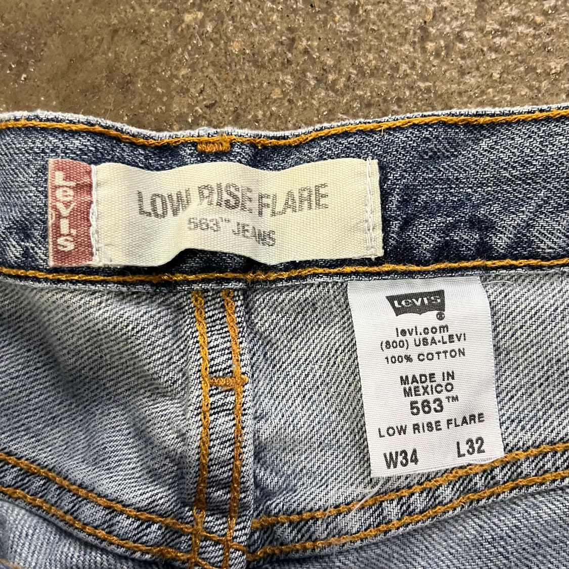 00s Levis563 플레어 부츠컷 (34“) 상품이미지5