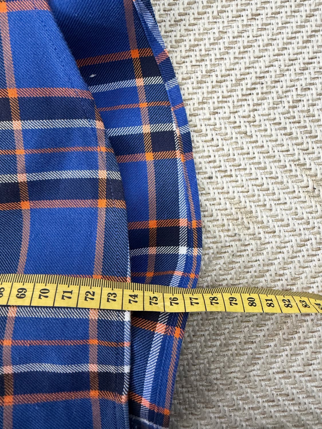 정품) 솔리드옴므 블루 체크 셔츠 46 상품이미지10