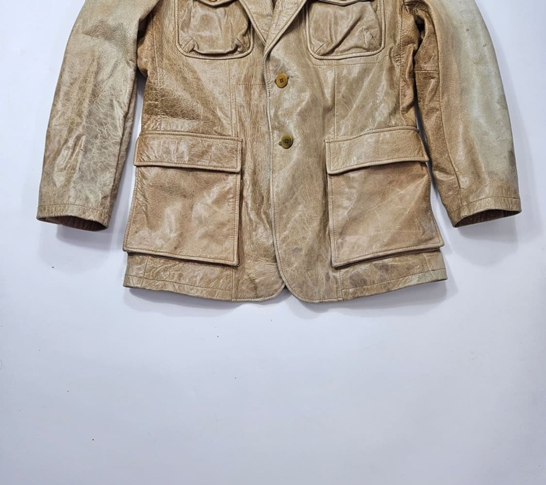 GAOOU 빈티지 염소가죽 블레이저 52 상품이미지4