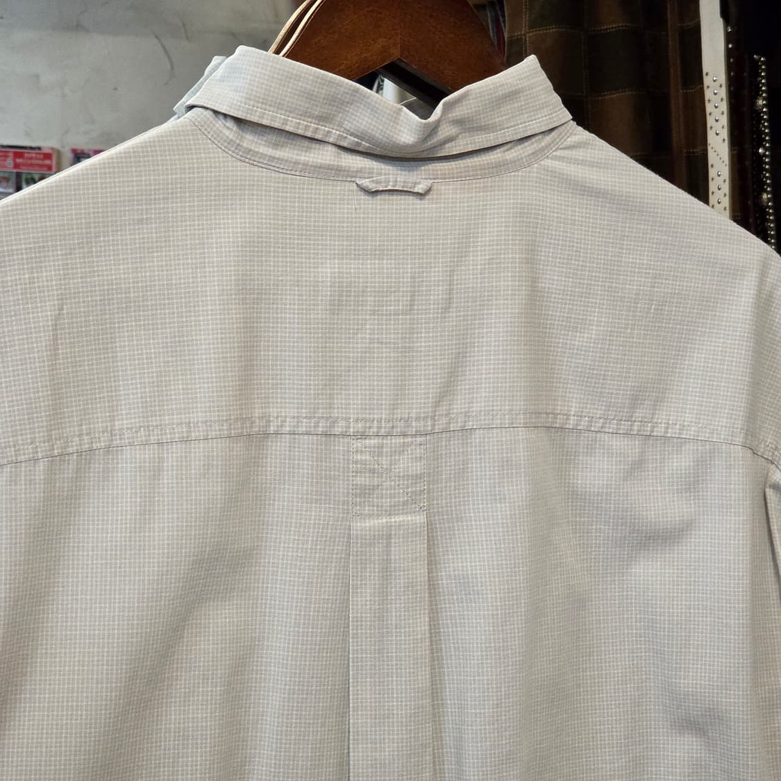 팀버랜드 민트그레이 잔체크 반팔 셔츠 상품이미지6