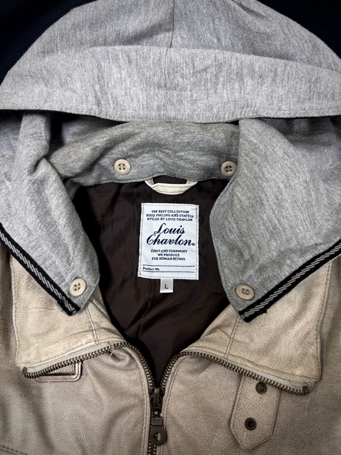 Dirty Washed Neck Buckle Detail Jacket 상품이미지6