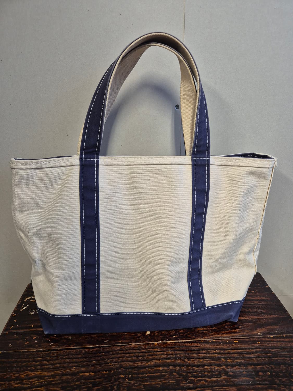 llbean 엘엘빈 90s 보트 앤 토트 캔버스 토트백 지퍼 모델 상품이미지1