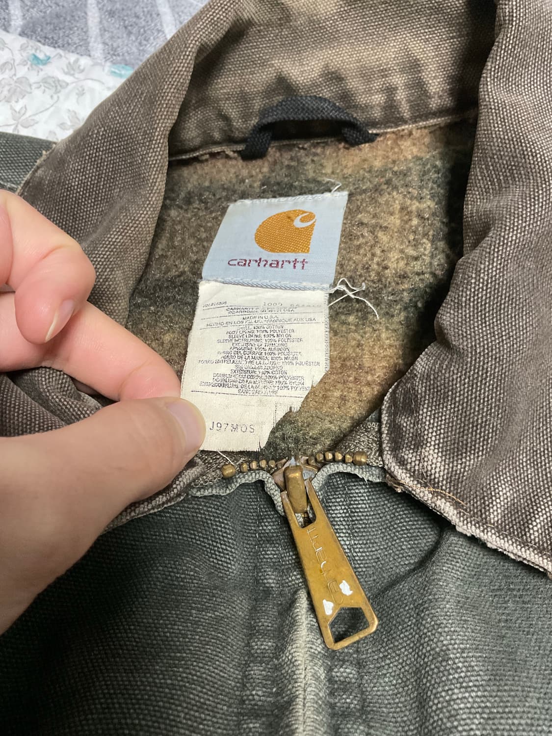 칼하트 디트로이트 j97 mos green XL 상품이미지4