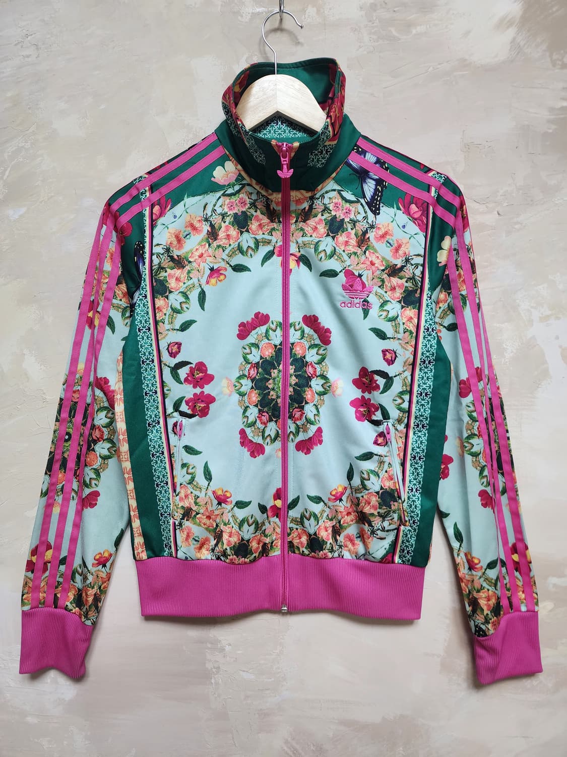 아디다스 플라워패턴 져지 집업 자켓 100 상품이미지1