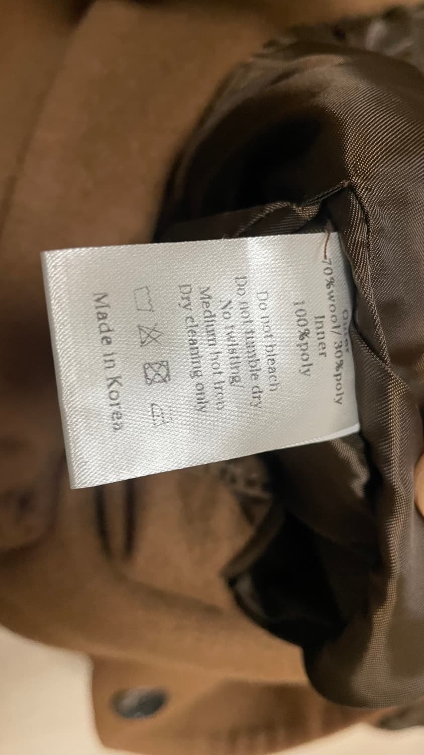 Bruman 갈색 코트 울70 상품이미지7