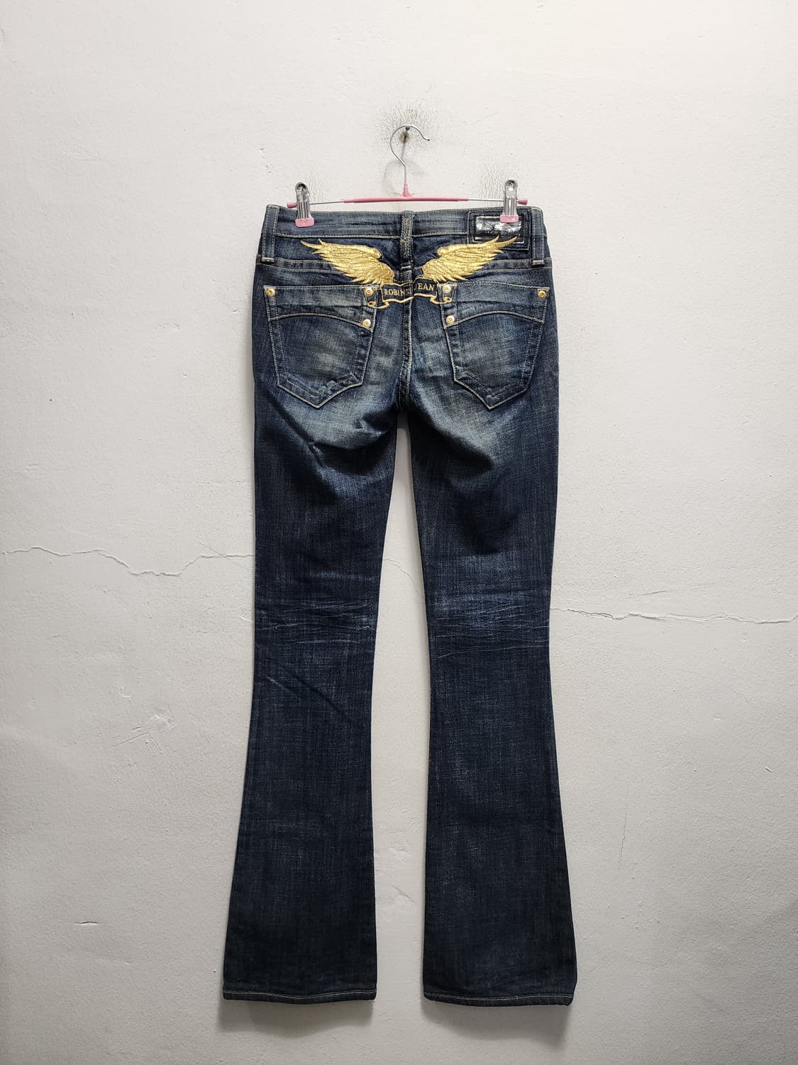 로빈슨진 백로고 부츠컷 벨바텀 데님 상품이미지1