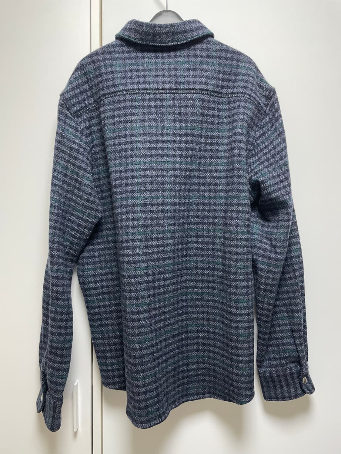 A.P.C. Trek 오버 체크 셔츠 M 다크 네이비 상품이미지5