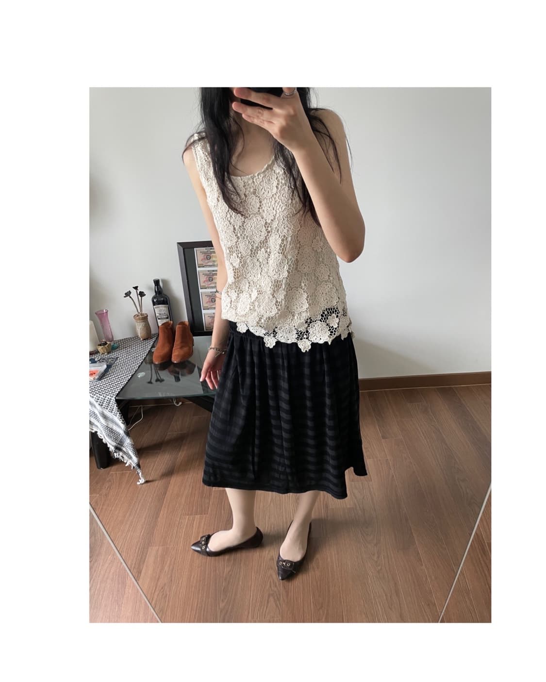 crochet flower sleeveless 상품이미지5