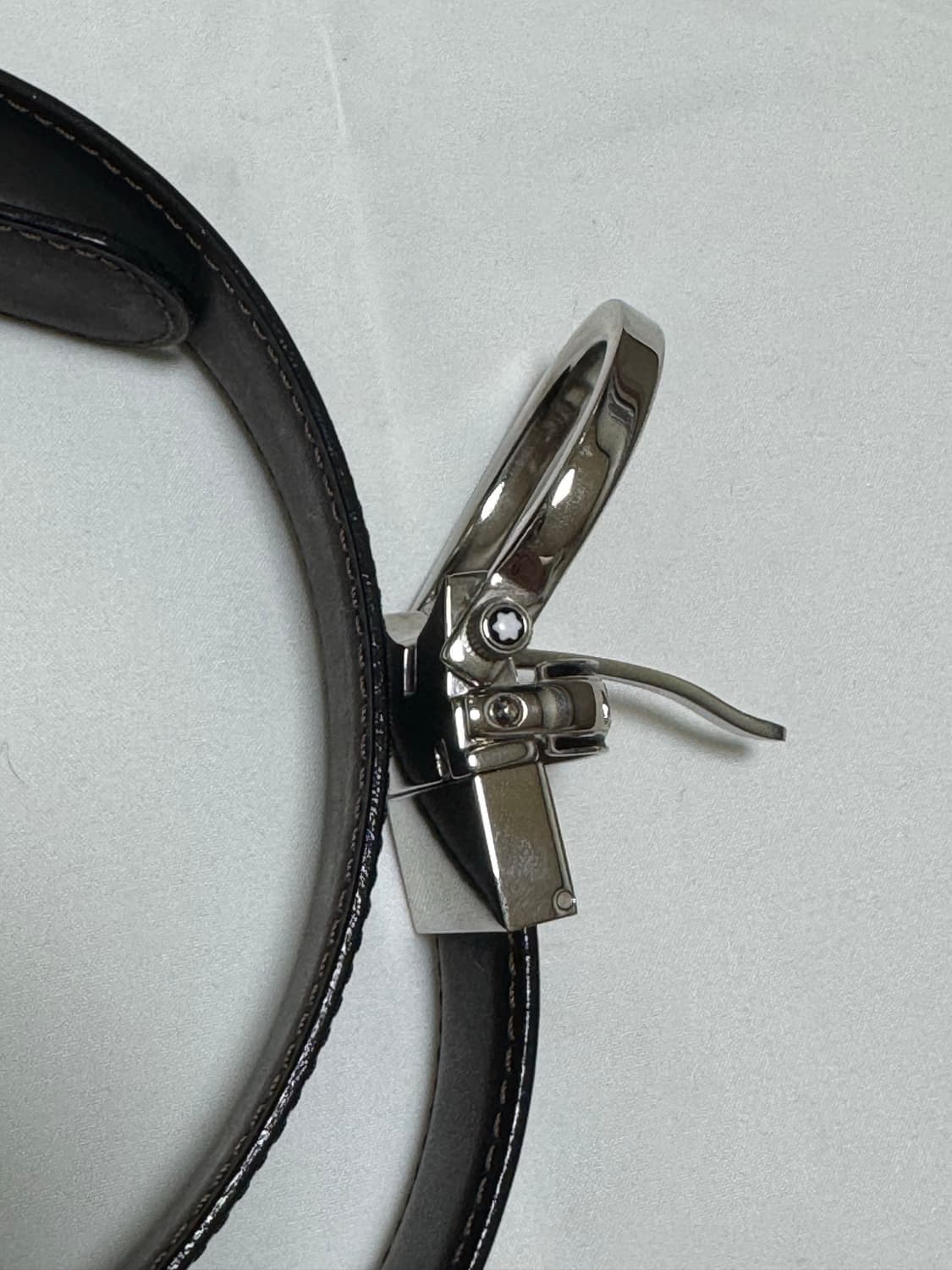 몽블랑 벨트 블랙 브라운 양면 프리컷팅 상품이미지6