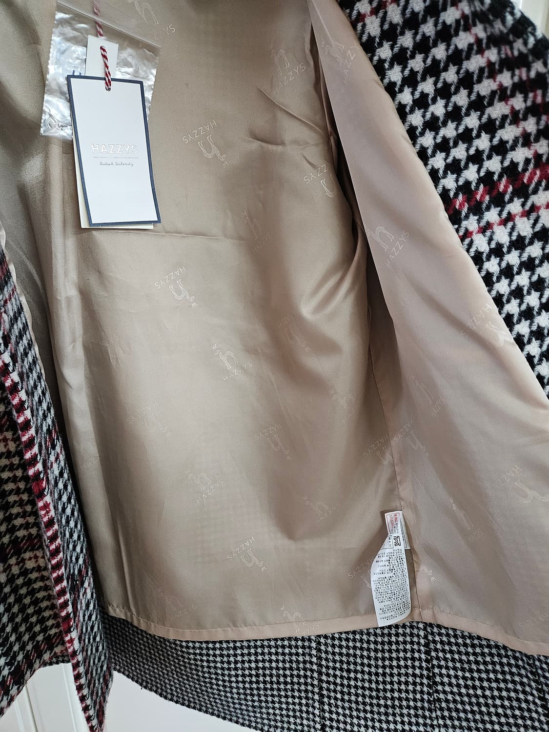 [130] 헤지스 키즈 하운드체크 코트  상품이미지7