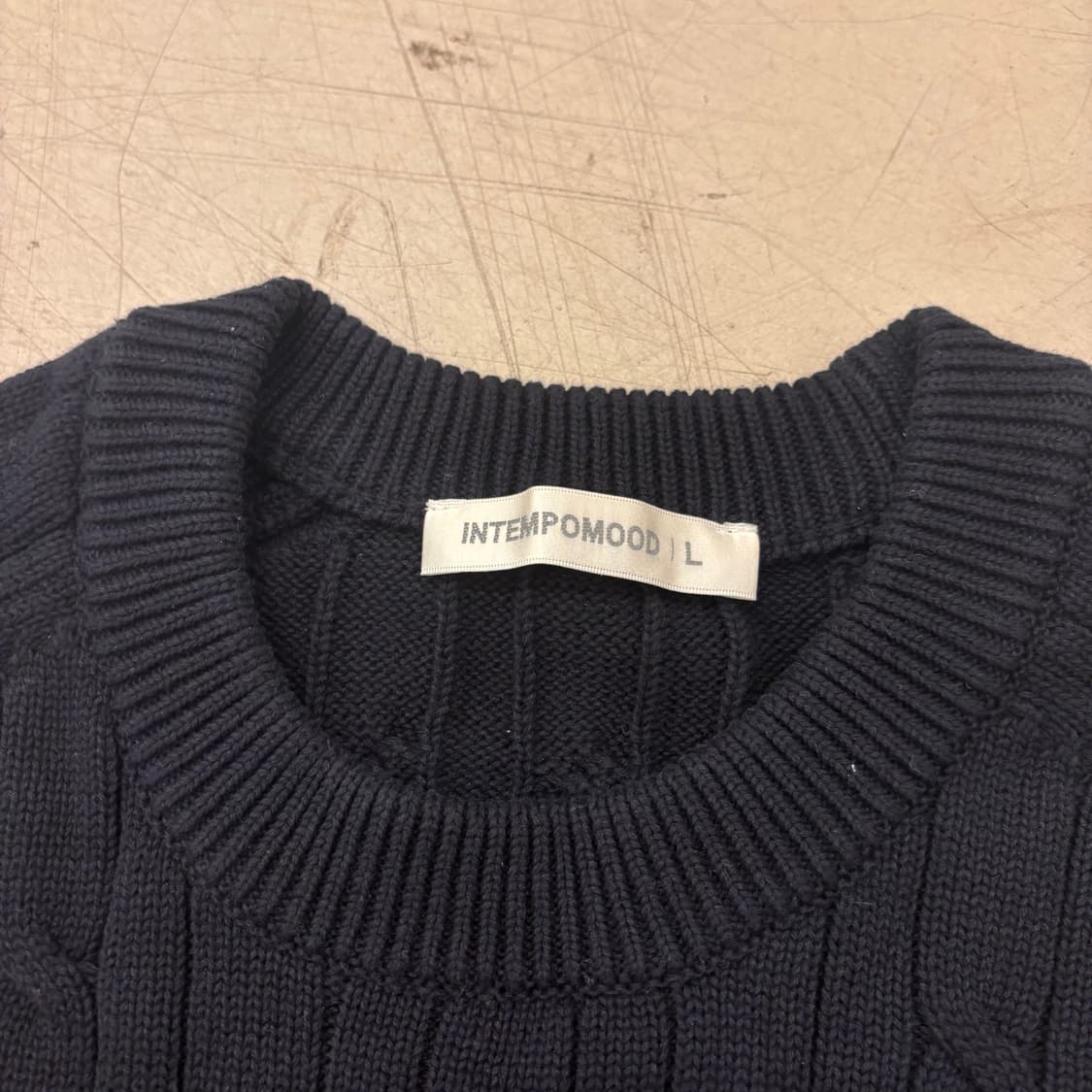 인템포무드 케이블 니트 상품이미지3