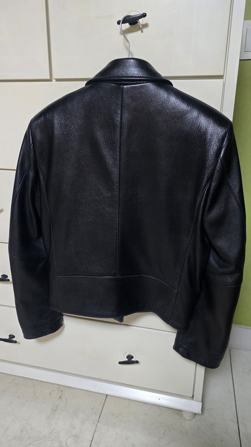 노이어 슈렁큰 고트 레더 자켓 상품이미지4