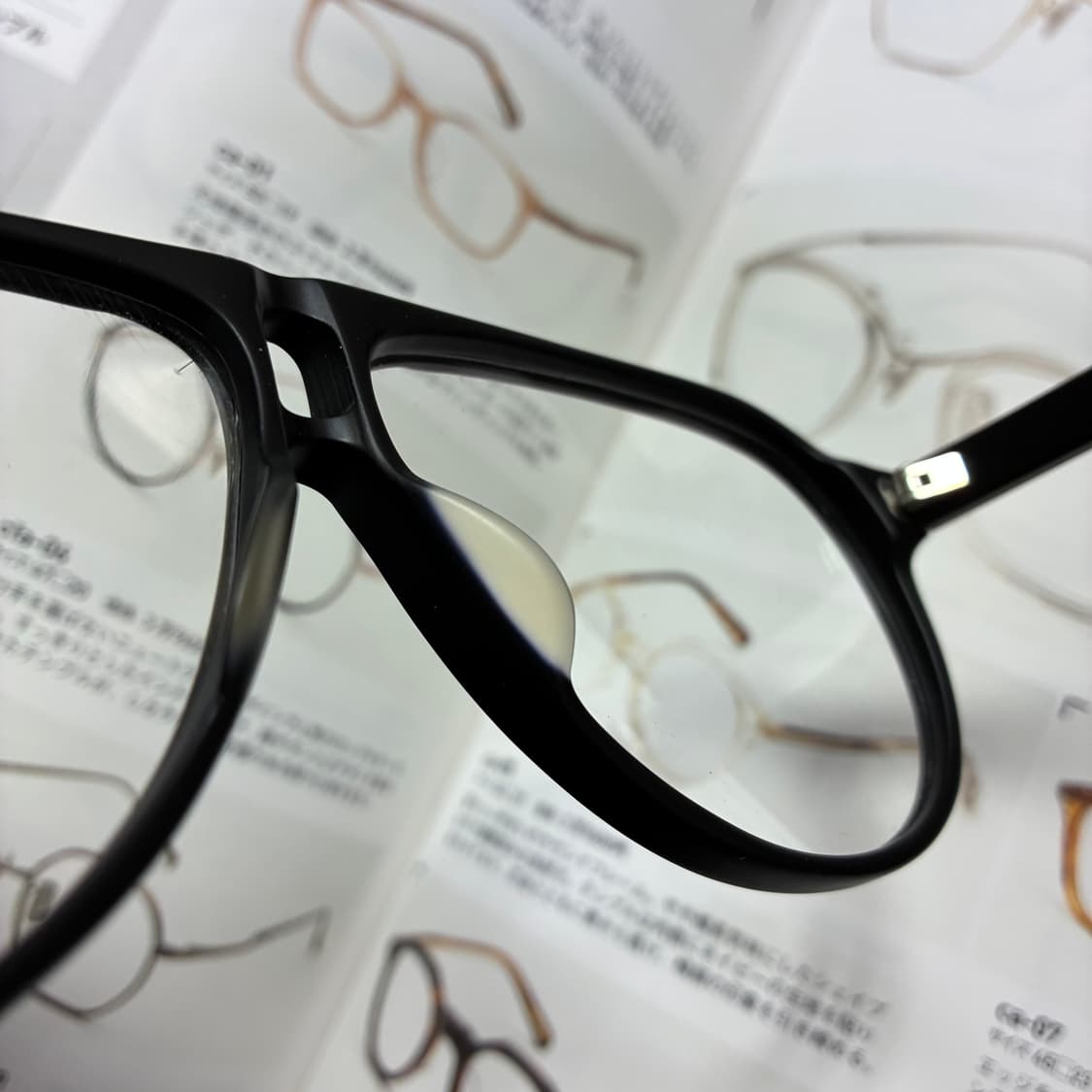 빈티지 보잉 아세테이트 뿔테 검정 안경 상품이미지6