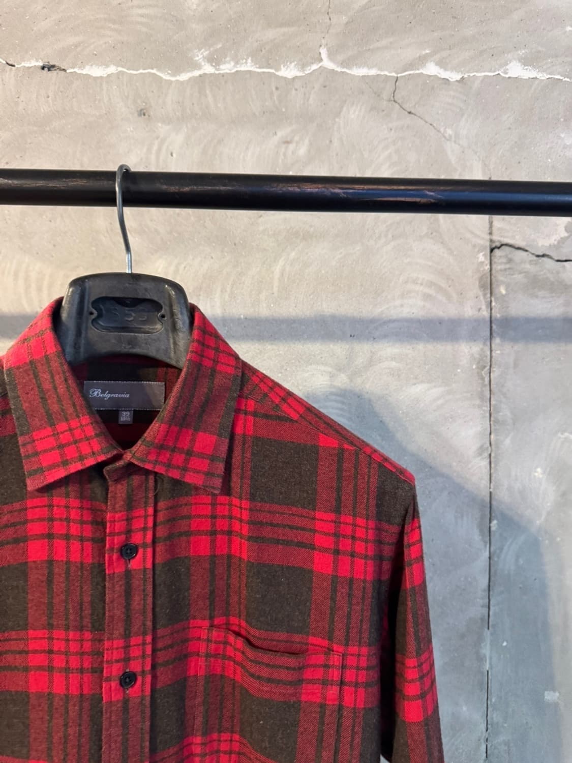 벨그라비아 플란넬 셔츠 슬림100 상품이미지6