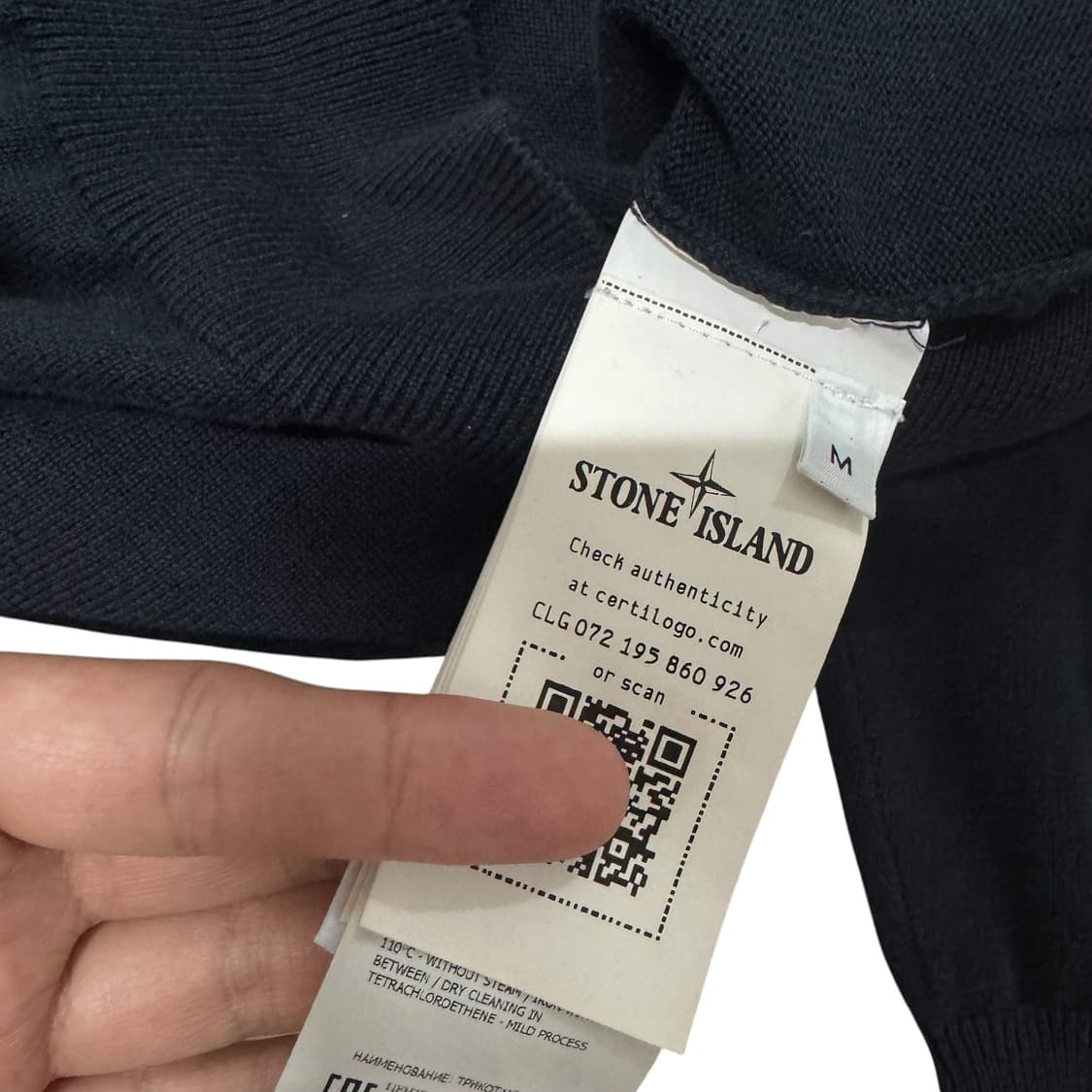 스톤아일랜드 와펜 블랙 니트 상품이미지4