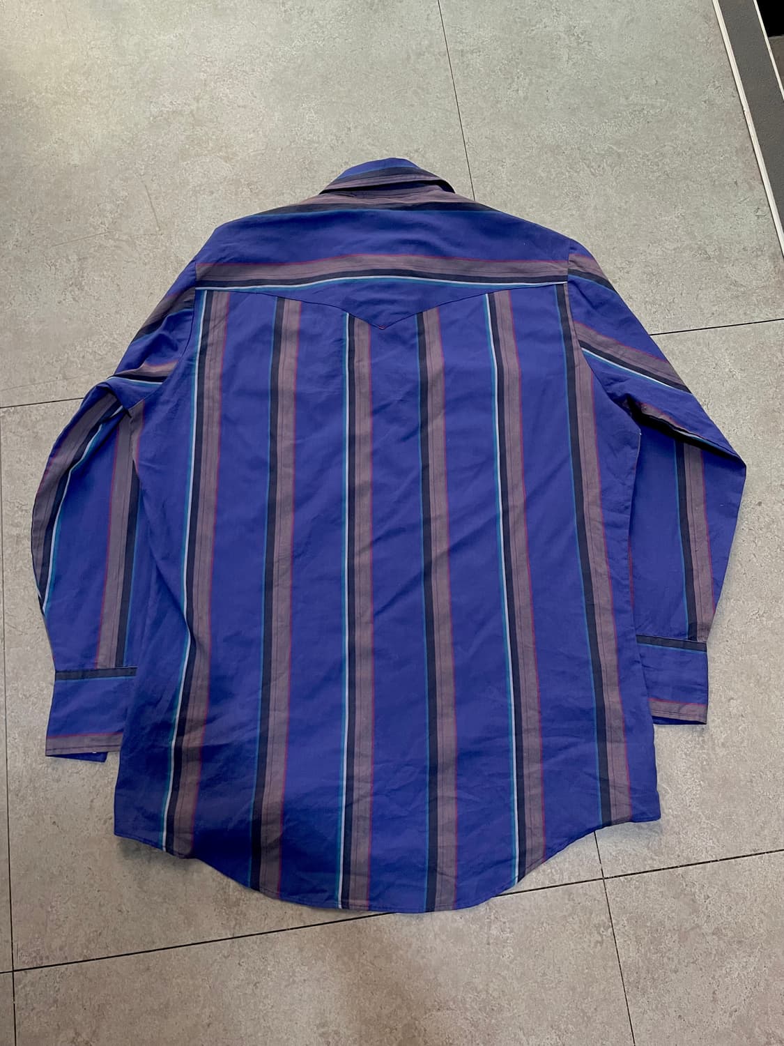 70‘s ely plains Blue Stripe 웨스턴셔츠 상품이미지5