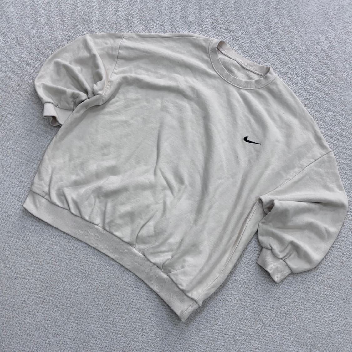 실측확인 나이키 스몰로고 맨투맨 티셔츠 0331E 상품이미지1