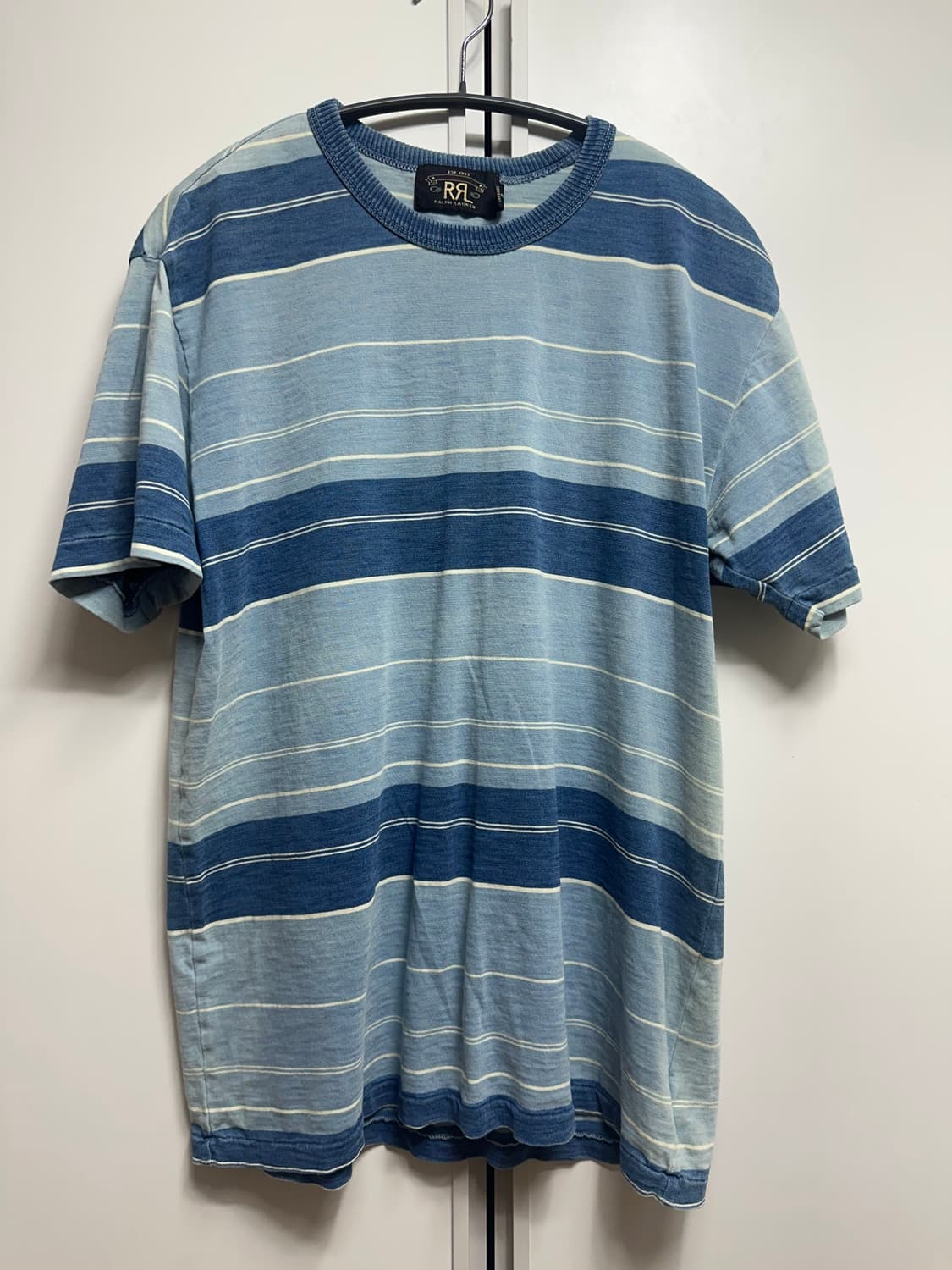 RRL 인디고 스트라이프 저지 티셔츠 M 상품이미지1