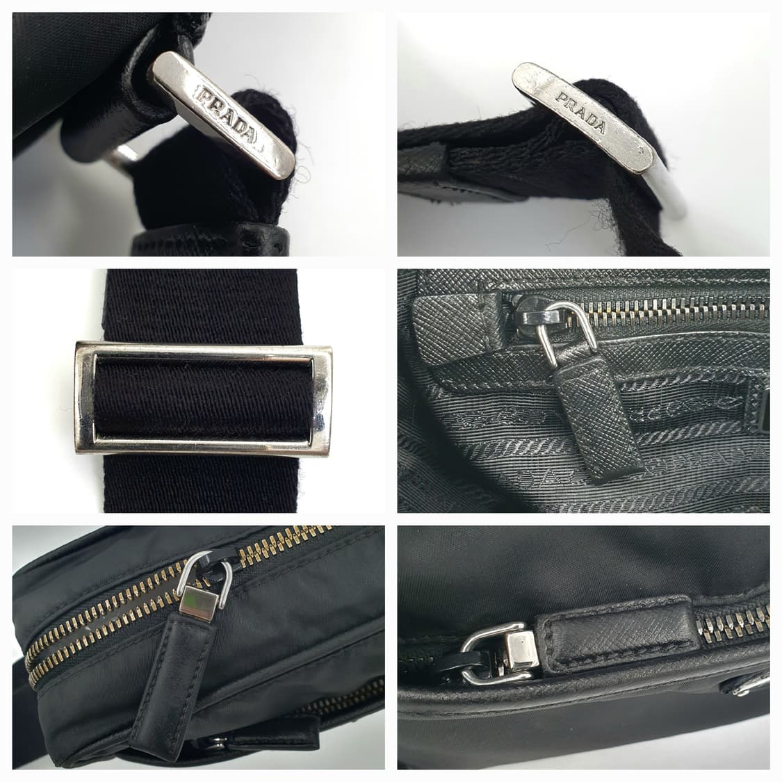 프라다 리나일론 사피아노 블랙 숄더백 크로스백 2VH048 상품이미지6