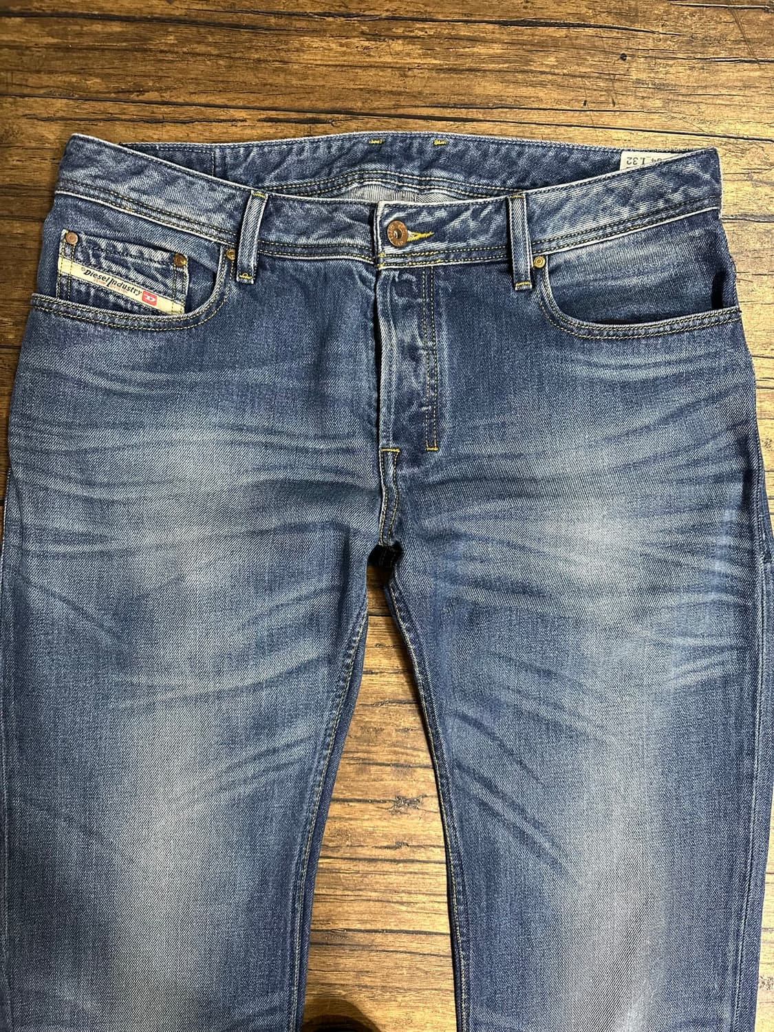 디젤 DIESEL ZATHAN 0073I 워싱 스트레이트 데님 팬츠34 상품이미지2