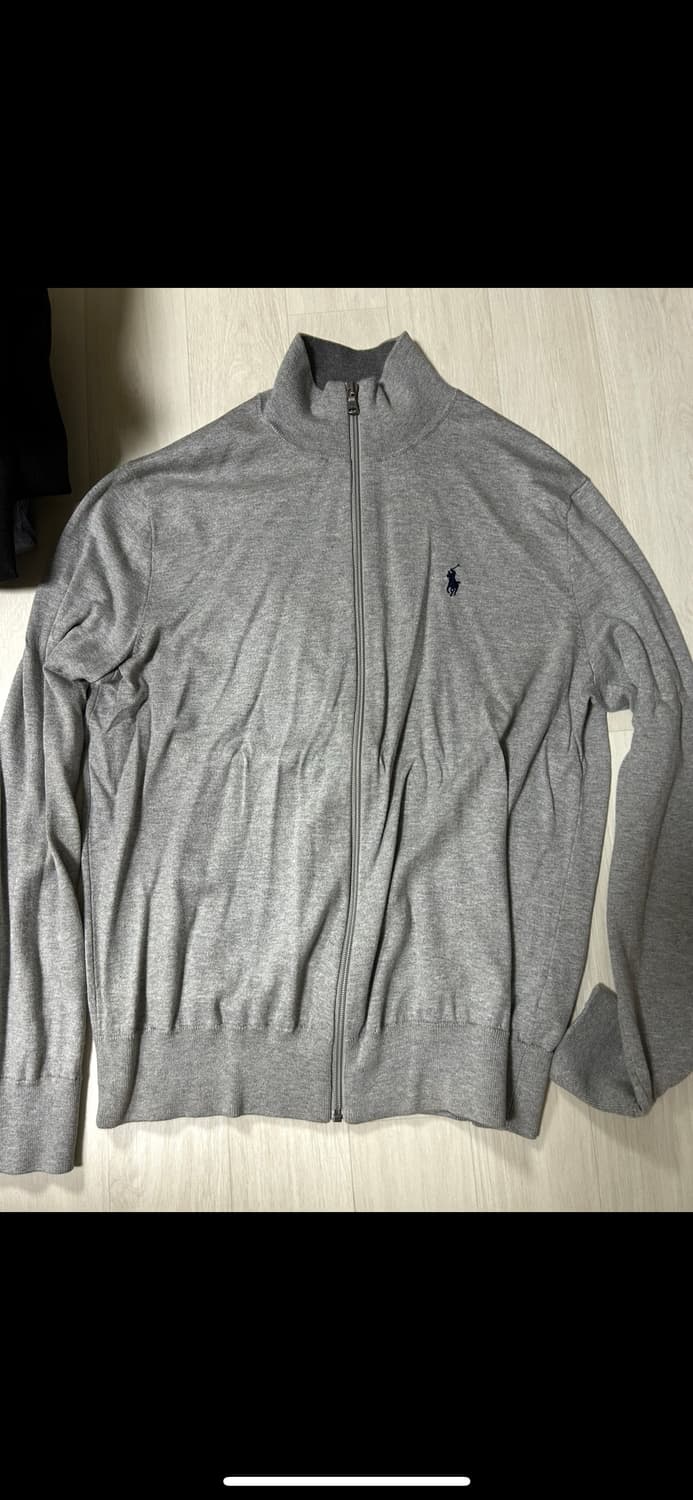 폴로 랄프로렌 남성 집업 니트 그레이 M 상품이미지1