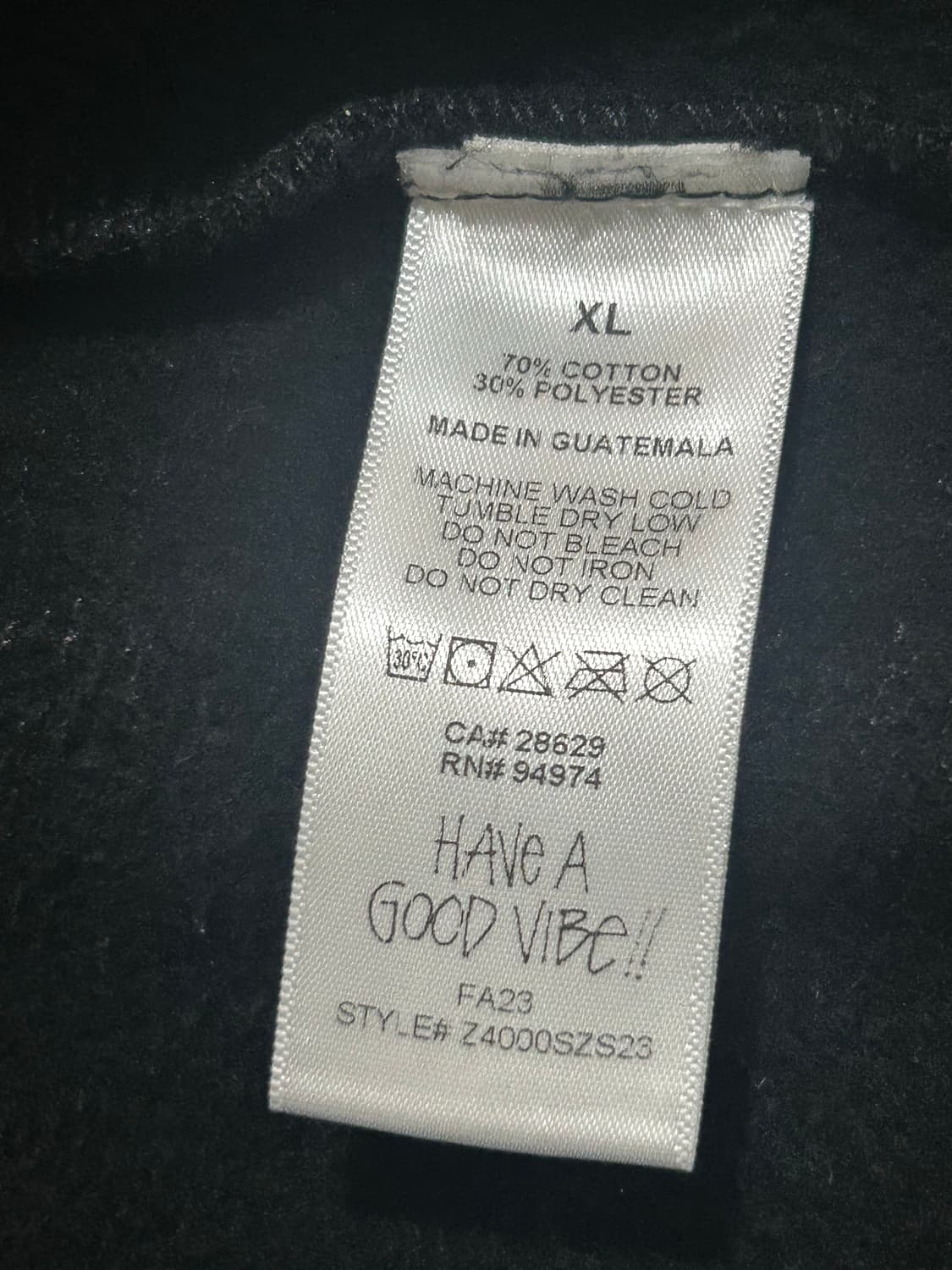 스투시 본앤레이즈드 후드집업XL블랙 상품이미지5