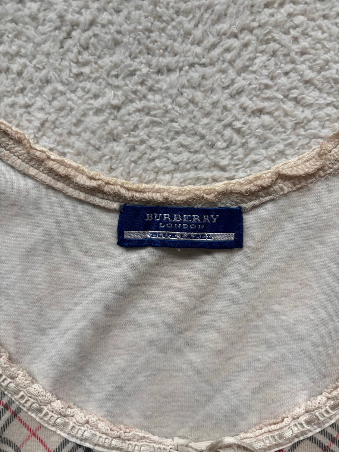 버버리 블루라벨 노바체크 슬리브리스 나시 상품이미지2