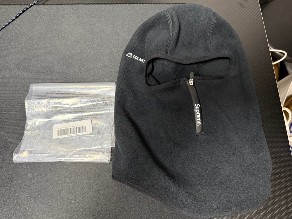 25fw 슈프림 폴라텍 바라클라바 블랙 상품이미지1